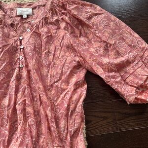 Cleobella Pink Paisley Blouse